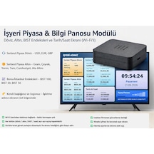 İşyeri Piyasa & Bilgi Panosu Modülü Döviz, Altın, Bıst Endeksleri