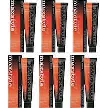 Maxstyle Sps460 Argan Ve Keratin 2025/07 Kumral 60 Ml 6 Adet Saç Boyası Oksidansız