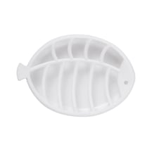 Lebıhmurah Bf1348 Balık Şeklinde Sabun Plastik Kutu Saklama Kabı Sabunluk Koruyucu Tepsi Tutucu Kılıf Banyo Aletleri, Beyaz