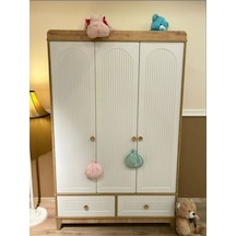 Strada 3 Kapılı Dolap, Bebek Ve Genç Odası Dolap Beyaz