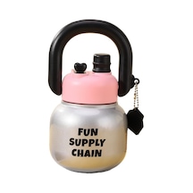 Çocuklar İçin Pratik Ve Sağlıklı Taşınabilir Su Matarası, Okul Ve Seyahatlerde Kullanışlı Gümüş