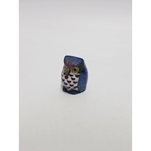 Antika Cloisonne Minyatür Baykuş 4,4x3,6cm 150
