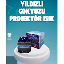 Hubrendy Tekno Döner Galaxy Projektör Gece Lambası Ay Ve Yıldız Işıklı Atmosfer Lamba, Usb Bağlant Diğer