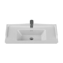 Turkuaz Cerastyle Kapadokya Etajer Uyum Damlalık Lavabo 100 48cm Beyaz