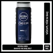 3ü1 Arada Pratik Duş Jeli, 500 Ml, Vücut, Saç Ve Yüz İçin Acai Üzümü