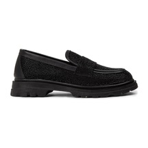 Deery Kadın Siyah Taşlı Loafer Ayakkabı - Ka515zsyhe01 Siyah