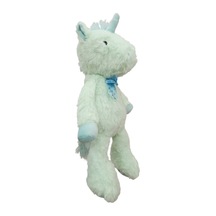 Sevimli Boynuzlu Peluş At 42 Cm Oyuncak Uyku Arkadaşım Yeşil