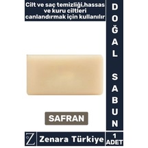Bitkisel Organik %100 Doğal Saç Yüz Vücut El Kullanım Günlük Cilt Saç Temizliği Sabun Safran