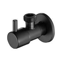 Ulzyvf Lkpcıgcxm Siyah Açı Vanası 304 Paslanmaz Çelik, Sızdırmaz Su Soğuk/sıcak Vanası, Genel Banyo Aksesuarı