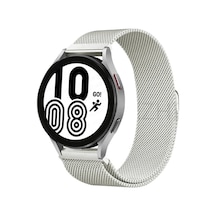 Ugr02 Samsung Galaxy Uyumlu Watch 4 Metal Mıknatıslı Kordon - Gümüş