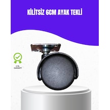 6 Cm Kilitsiz Masa Ayağı Tekli Döner Tekerlek Çok Renkli