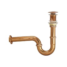İsaoğlu Yapı Bronz Lavabo Gideri Komple Pirinç Metal Bakır Lavabo Süzgeci Özel Tasarım Sifon Gider Bakır