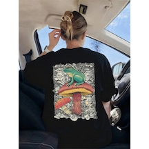 Noıssey Urban Pop Graphic Kadın Tişört Koleksiyonukod 5559 Siyah