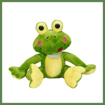 Bezos Oturan Peluş Kurbağa 30 Cm Hb006 Çok Renkli