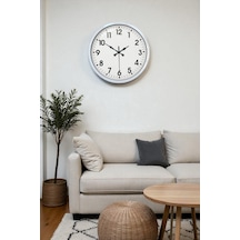 40 Cm Beyaz Metal Standart Duvar Saati Diğer 71016117
