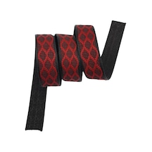 Angel Çanta Aksesuar 3 Cm Polyester Kolon Siyah Kırmızı 1 Metre