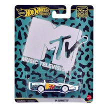 Hot Wheels Premium - '84 Chevrolet Corvette - Mtv 1/64 Pop Culture - Jhw93 Beyaz