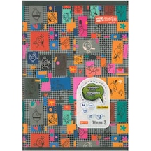 My Note Text Up Pp.kap.defter Dikişli A4 100 Yp Kareli Figürlü