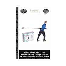 Delux Serisi Scx-1281 Antreman Güç Lastiği Tek Elli Sc-10807 Pratik Zindelik Vücut Çok Renkli