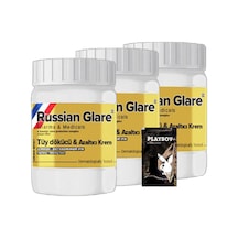 Playboy Rusian Glare Tüylere Krem Nano 3 Adet X 50 Ml Rus Merhemi + Yanında Jel