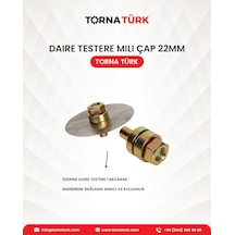 Kuyumculuk Daire Testere Mili Çap 22mm Metalik