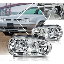 Volksvagen Golf 4 1998-2004 Krom Oem Ön Far