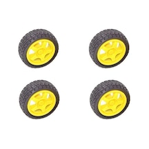 Plastik Tekerlek 7 CM 4Adet