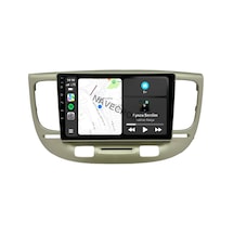 Kıa Rıo 2006-11 9" Uyumlu Androıd Multimedya Gerçek 2/32 Kablosuz Carplay Geri Görüş Kameralı 9"