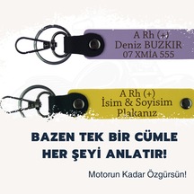 Özel Hediye, İsim Plaka Ve B Rh + Kan Grubu Yazılı Kişisel Deri X2 Anahtarlık, Nar Çiçeği-yeşil-gr