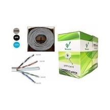 Versatile Cat6 Kablo 305 Metre Ethernet Kablosu Gri Pvc
