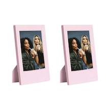 Mini Film Uyumlu Pembe 2'li Klasik Fotoğraf Çerçeve Seti Genel
