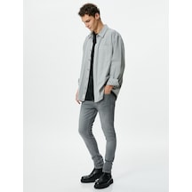 Koton Super Skinny Fit Kot Pantolon - Justin Jean Gri 4wam40376nd Gri
