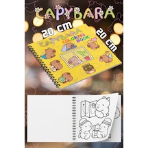 Kapibara Capybara Bold And Easy 20 X 20 Cm Büyük Boyama Kitabı