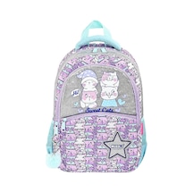 Muggle 3 Bölmeli Sweet Cats Okul Sırt Çantası Mu-9063 Karışık