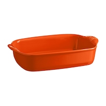 Emile Henry Tart Börek Fırın Kabı Dikdörtgen 22 X 14,5 Cm Turuncu/toscane Turuncu