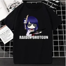 Noıssey Kırmızı Etiket Gala Yeni Oyun Genshin Impact T-shirt R324 08178 Siyah