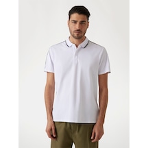 Quattro Erkek Polo T-shirt Beyaz