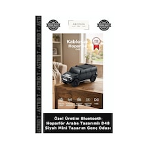 Özel Üretim Bluetooth Hoparlör Araba Tasarımlı D48 Siyah Mini Tasarım Genç Odası
