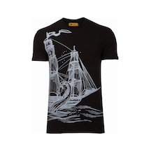 The Wıld Walkıng Erkek Sıfır Yaka T-Shirt-Siyah (504685236) Siyah