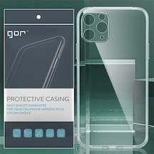 Gor İphone 11 Pro Max 6.5 İnch Kamera Korumalı Şeffaf Silikon Kılıf- 5775 Mh-hs3194-9089