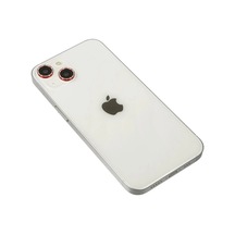 Mey İthalat Apple Uyumlu iPhone 14 Diamond Kamera Lens - Kırmızı