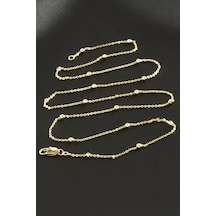 Top - 757 - Zincir Lüks Çelik - Spt-gld - Kolye Sarı