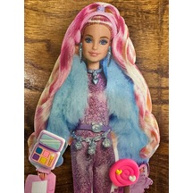 Ütü İle Yapışan 24x13 Cm Pembe Saçlı Kız Arma Dikiş Aplike
