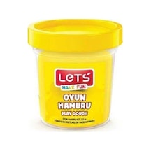 Lets Oyun Hamuru Tek Renk Neon Sarı 110 Gr L8440-17 Çok Renkli