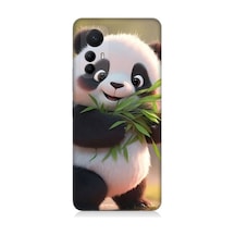 Xiaomi Mi 12 Pro Uyumlu Sevimli Panda Ve Bambu Desenli Silikon Kılıf
