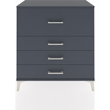 Hyperion Şifonyer 4 Çekmeceli 88x44x96 Antrasit-antrasit Antrasit