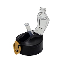 Otomatik Pipetli Su Matarası Yedek Kapağı 57mm Siyah-sarı Çok Renkli