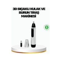 3d Bıçaklı Burun Ve Kulak Tıraş Makinesi Pil İle Çalışan Taşınabilir Model 10 Saat