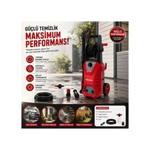 Proter Pr 2550 Cw Makaralı Köpüklü Basınçlı Oto Yıkama Makinesi 2100w 160 Bar