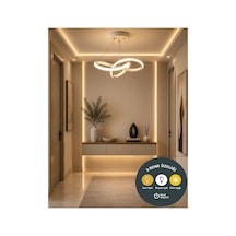 Snowflake Beyaz Sarkıt Led Avize 3 Renk Salon, Mutfak, Çocuk Odası Ve Antre İçin